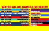 ROUND 23 of the AFL SEASON LIVE HERE AT THE CHARLES!!!